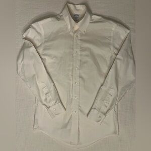 Brooks Brothers Regent 100% SUPIMA COTTON Men's Ivory Dress Shirt